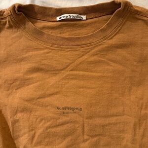 Acne Brown Short Sleeve Tee